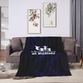 thumbnail image 4 of University at Buffalo Logo Fleece Blanket, Very Soft Microfiber Flannel Blanket for Couch Warm and Cozy for All Seasons, 4 of 8
