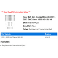 thumbnail image 2 of Head Bolt Set - Compatible with 2001 - 2003 GMC Sierra 1500 HD 6.0L V8 2002, 2 of 2