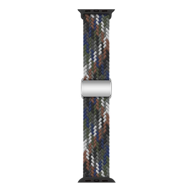 Correa de hebilla magnética trenzada para reloj Apple de 789ª generación, pulsera ajustable para Apple Watch