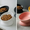thumbnail image 3 of Ceramic Cat Bowls,Tilted Elevated Cat Food Bowl,Porcelain Pet Feeder Dishes，Protect Pet's Spine yellow, 3 of 5