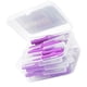 thumbnail image 4 of Seitruly 40 Uds cepillo interdental cabeza cepillos de herramienta de higiene bucal interior de mano hogar viajes vacaciones púrpura Type2 NO2, 4 of 6