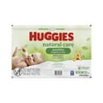 thumbnail image 2 of Huggies Natural Care Sensitive Baby Wipes, UNSCENTED, 6 Refill Packs, 1,008 Wipes, 2 of 7