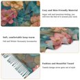 thumbnail image 5 of FORMRS Womens Scarf Winter Soft Long Big Warm Shawls Wrap Tassel Scarves, Pink Water Lilies Pattern, 5 of 9