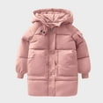 thumbnail image 2 of Baby Winter Coats 18-24 Kids Boy Girl Puffer Jacket Coat Hood Mid Length Big Pocket Light Weight Warm Padded Winter Outwear, 2 of 4
