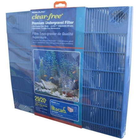 Penn-Plax Clear-Free UnderGravel Aquarium-Filter – Suitable for 20 – 29 Gallon Tanks