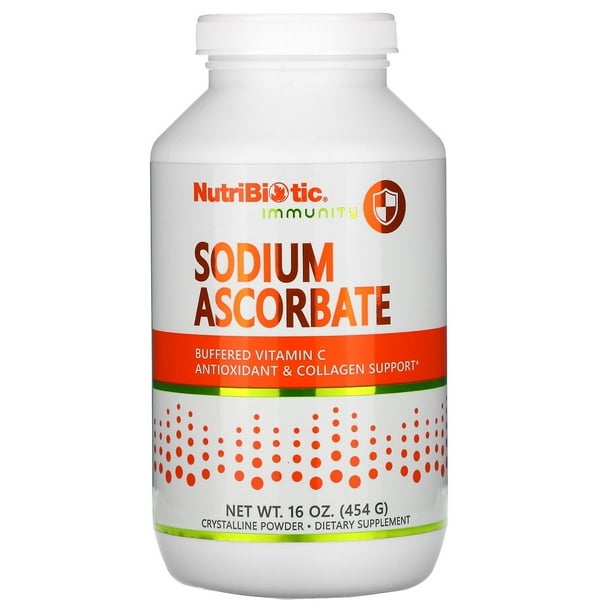 Nutribiotic Sodium Ascorbate Buffered Vitamin C Crystalline Powder 16 oz.