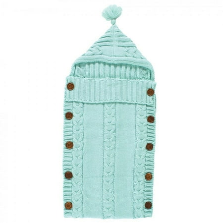 UPC: 0660168199543 | Hudson Baby Unisex Baby Knitted Baby Lounge Stroller Wrap Sack Mint One Size
