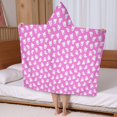 thumbnail image 5 of Cute Halloween Ghosts Pattern Hooded Bath Towel，50"x30" for Ages 3 To 12 Kids, Quick Dry Lightweight Soft Microfiber Hood Beach Towel Cover Up for Kids, 5 of 7