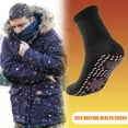 thumbnail image 3 of Calcetines sanitarios autocalentables para invierno, medias unisex para aliviar el dolor, color negro, 2 uds., 3 of 8