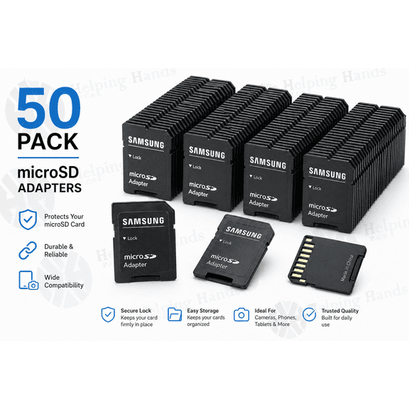 50 x OEM microSD micro SD to SD SDHC Adapter fit 4GB 8GB 16GB 32GB 64GB