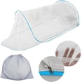 thumbnail image 6 of Topboutique Pop-Up Mosquito Net Tent for Beds,Portable Mosquito Net Tent,Folding Mosquito Tent with Fixed Net Bottom for Bed Camping Travel Patio,77x32x22 inch,Blue, 6 of 6