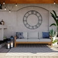 thumbnail image 2 of Lounge Sofa, Wood, Brown Natural Grey Gray, Modern Contemporary Urban Design, Outdoor Patio Balcony Cafe Bistro Garden Furniture Hotel Hospitality, 2 of 10