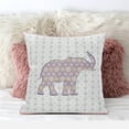 thumbnail image 5 of Amrita Sen Designs  18 x 18 in. Elephant Silhouette Duo Broadcloth Indoor & Outdoor Zippered Pillow - Multi Color, 5 of 6