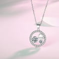 thumbnail image 2 of Women Necklace 14k White Gold Plated CZ Diamond Cross Love Heart Pendant Jewelry, 2 of 6