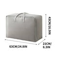 thumbnail image 3 of Xihbxyly Bolsa de Almacenamiento Grande, Asa Reforzada, Cremallera Resistente, Organizador de Edredones Plegable, Ventana Transparente, Multiusos para Ropa de Cama, Organización Del Hogar, Tamaños de, 3 of 3
