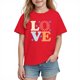 thumbnail image 2 of Blusas y camisas de manga corta con cuello redondo para niños y niñas, camisetas gráficas de manga corta, blusas con estampados bonitos para la temporada escolar., 2 of 9
