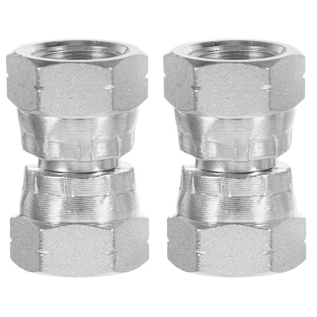 Miangastore 2 Pcs Hydraulic Female To Female Equal Swivel Joint Adapter Connector Air Compressor Accessories Female To Female Equal Swivel Joint Adapter Connector