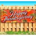 thumbnail image 1 of Happy Thanksgiving 13 oz Vinyl Banner With Metal Grommets, 1 of 4