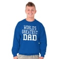 thumbnail image 3 of Father's Day World's Greatest Dad Men's Crewneck Sweatshirt Brisco Brands X, 3 of 6