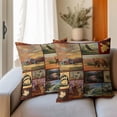 thumbnail image 6 of GZHJMY Rustic Animal Throw Pillow Covers - Wildlife Bear Moose Pillow Cover 18"x18" Set of 2 Nature Cabin Country Pillowcases Decorative Lodge Cushion Covers for Couch Sofa Outdoor, 6 of 7