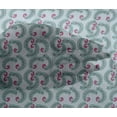 thumbnail image 4 of oneOone Viscose Chiffon Fabric Leaves & Swirl Block Printed Craft Fabric BTY 42 Inch Wide, 4 of 4