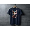 thumbnail image 4 of Cat Kitten Guitar Player T-Shirt, Guitarist Shirt, Rock Band Shirt, Guitar Player Gift, Cat Lover T-Shirt, Pet Cat Shirt, Gift For Her, 4 of 9