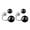 Black, variant on Opvise Fashion Women Double Sided Faux Agate Ear Jacket Earrings Party Jewelry Gift