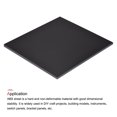 thumbnail image 3 of Black ABS Plastic Sheet 10x10x0.24inch for Building Model, DIY Crafts, Panel, 3 of 6