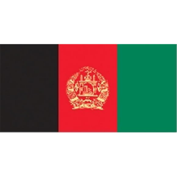 Annin Flagmakers 190126 Drapeau 5 Pi. X 8 Pi. Nyl-Glo Afghanistan 2005