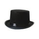thumbnail image 5 of Sombrero de copa negro, gorro de mago, accesorios de disfraz, adultos, unisex, para mujer y hombre L para adulto, 5 of 9