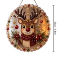 thumbnail image 4 of Christmas Pearl Art DIY Diamond Painting Hanging Suncatcher Ornament, Handmade Christmas Diamond Painting Hanging Pendant, Craft Crystal Pearl Bead Wall Window Decor, 4 of 6