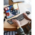 thumbnail image 4 of ProtoArc Ergonomic Foldable Keyboard Mouse, XKM03 Portable Folding Bluetooth Keyboard Mouse Combo for Business and Travel, Split Design, 3 Bluetooth,, 4 of 9