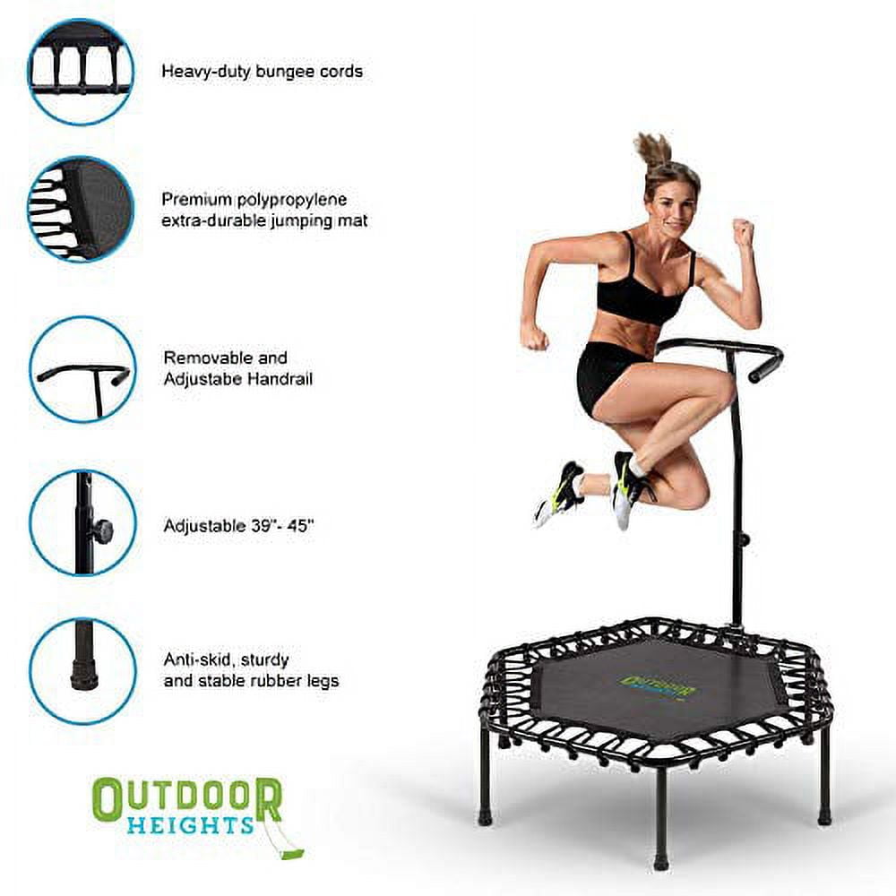 Mini Trampoline Exercise eEquipment Fitness Rebounder 40, Indoor &  Outdoor, Workout for fitness trampoline for adults & Kids