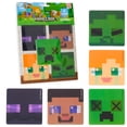 thumbnail image 1 of Pegatinas Minecraft 3D para niños, paquete de 5, con licencia oficial, 1 of 6