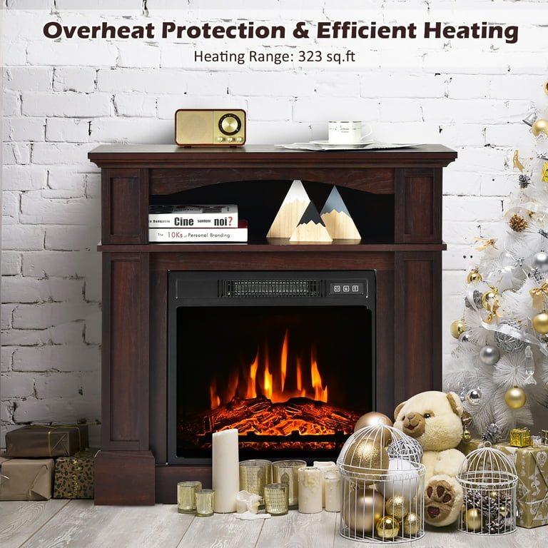 https://www.walmart.com/ip/Costway-32-1400W-Electric-Fireplace-Mantel-TV-Stand-Space-Heater-W-Shelf-Natural/831735300