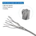 thumbnail image 6 of Uxcell 3/32 Clear Vinyl Coated Wire Rope 98ft Galvanized Steel with 6PCS M3 Loop Sleeves, 6 of 7