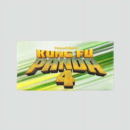 Kung Fu Panda 4's single-sided towel, featuring a unique design, is a perfect gift for fans. Great for gym, yoga, boxing, and sunbathing, it measures 13.8"x28.7".