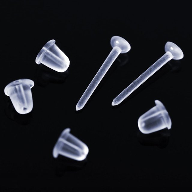 FOMIYES 300Ud Para Pendientes Transparentes Ideales Para Deporte Y