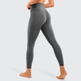 thumbnail image 4 of BiZtdJrK Solid Yoga Leggings for Women Tummy Control Butt Lifting Workout Gym Pants Seamless Stretch High Waisted Leggings on sale clearance Gray XXL, 4 of 10