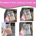 thumbnail image 2 of Professional 8 Piece Makeup Brush Set for Cosmetics, Soft Synthetic Bristle Foundation & Eyeshadow Blending Tools with Case, 2 of 8