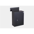thumbnail image 1 of 0.34 cu ft. Wall-Mount Locking Drop Box Security Safe Locker with Chute, Black, 1 of 1