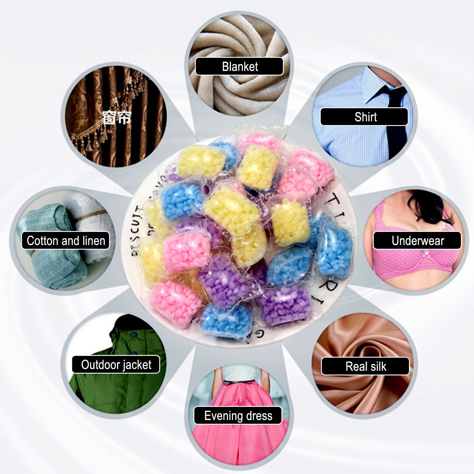 Clearance Tunhigl 50Pcs Laundry Perfume Beads Laundry Amplifier Laundry Perfume Beads Laundry Pearls Laundry Pearls for Washing Machine Fresh Clean Good Smelling Cloth