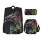 thumbnail image 1 of Fotbe Dragon with Colorful Tail Set Escolar 3 en 1 para Niños - Mochila Duradera con Lonchera Aislante y Estuche para Lápices - Mochila Escolar para Niños y Niñas, 1 of 7