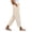 Beige Pants for Women, variant on Cotton Linen Harem Pants Women Fashion Side Lace Patchwork Trousers Breathable Drawstring Elastic Waist Summer Casual Pant XXL