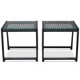 thumbnail image 2 of Real Flame Table d'Appoint en Aluminium pour Patio en Noir (Ensemble de 2), 2 of 4