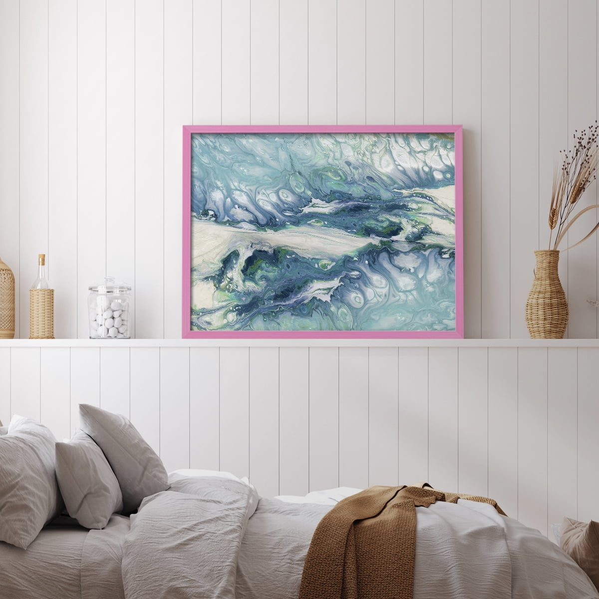 Marble Montage by Carol Robinson - Restickable Framed Giclée Print