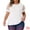 White, variant on DARING DIVA Women's Plus Mesh T Shirt Blouse Tops 1X Black