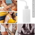 thumbnail image 6 of Tattoo Wash Bottle, 4Pcs 250ml Safety Tattoo Wash Bottle Watering Tools,Economy Plastic Squeeze Bottle for Tattoo Supplies,white,F174872, 6 of 7