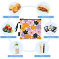 thumbnail image 5 of 3 Size Reusable Food Storage Bags Set Airtight Zipper Closure Lunch Snacks Travel Organizer Cute Flowers and Pumpkins, 5 of 8