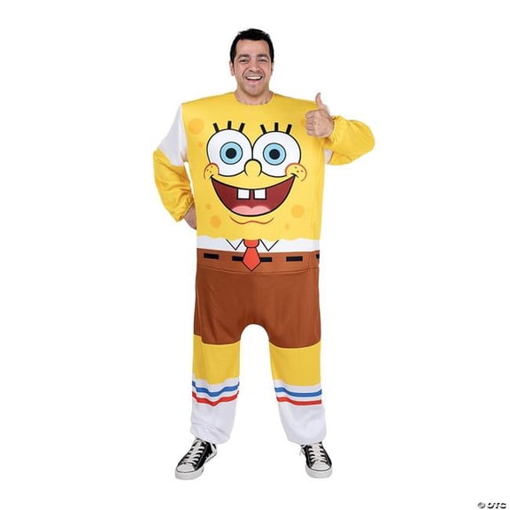SpongeBob Men's Halloween Costume Bodysuit - Yellow One Size